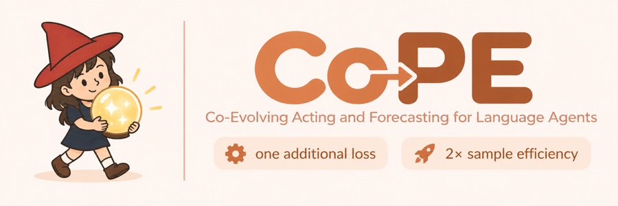 Co-Evolving Acting and Forecasting for Language Agents